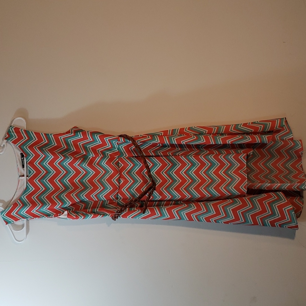 Sequin Hearts Chevron Dress